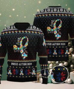 Proud Autism Mom Ugly Sweater