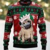 Rottweiler Dog Family Ugly Sweater Party Blue Rottweiler Dog Family Ugly Sweater Party Blue