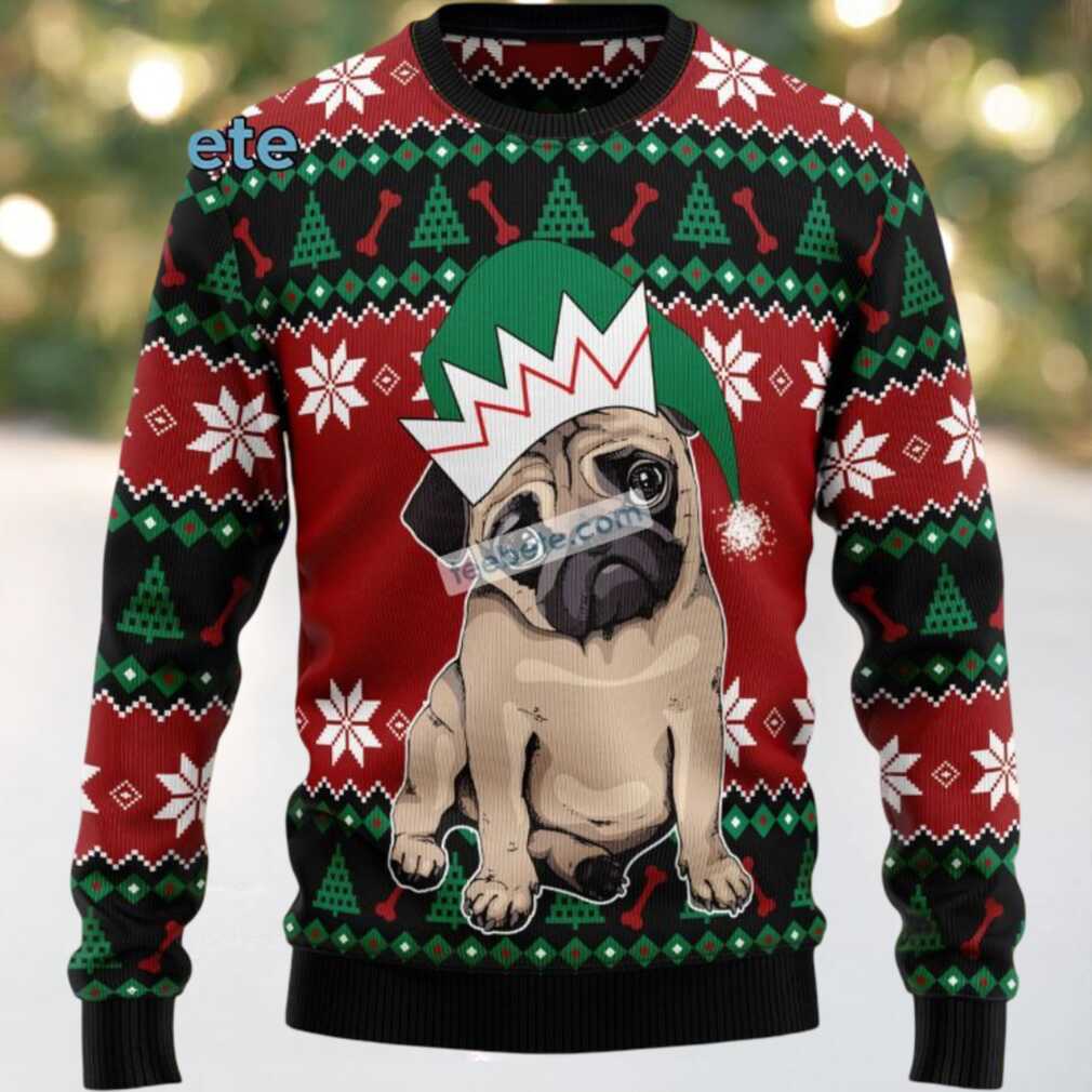 Pug Dog Mom Face Ugly Christmas Sweater Cool, hoodie, sweater, long sleeve and tank top Pug Dog Mom Face Ugly Christmas Sweater Cool