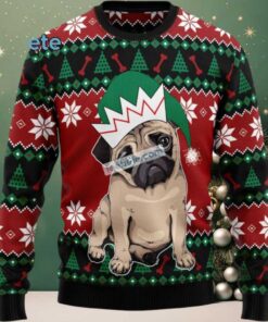 Pug Dog Mom Face Ugly Christmas Sweater Cool, hoodie, sweater, long sleeve and tank top Pug Dog Mom Face Ugly Christmas Sweater Cool