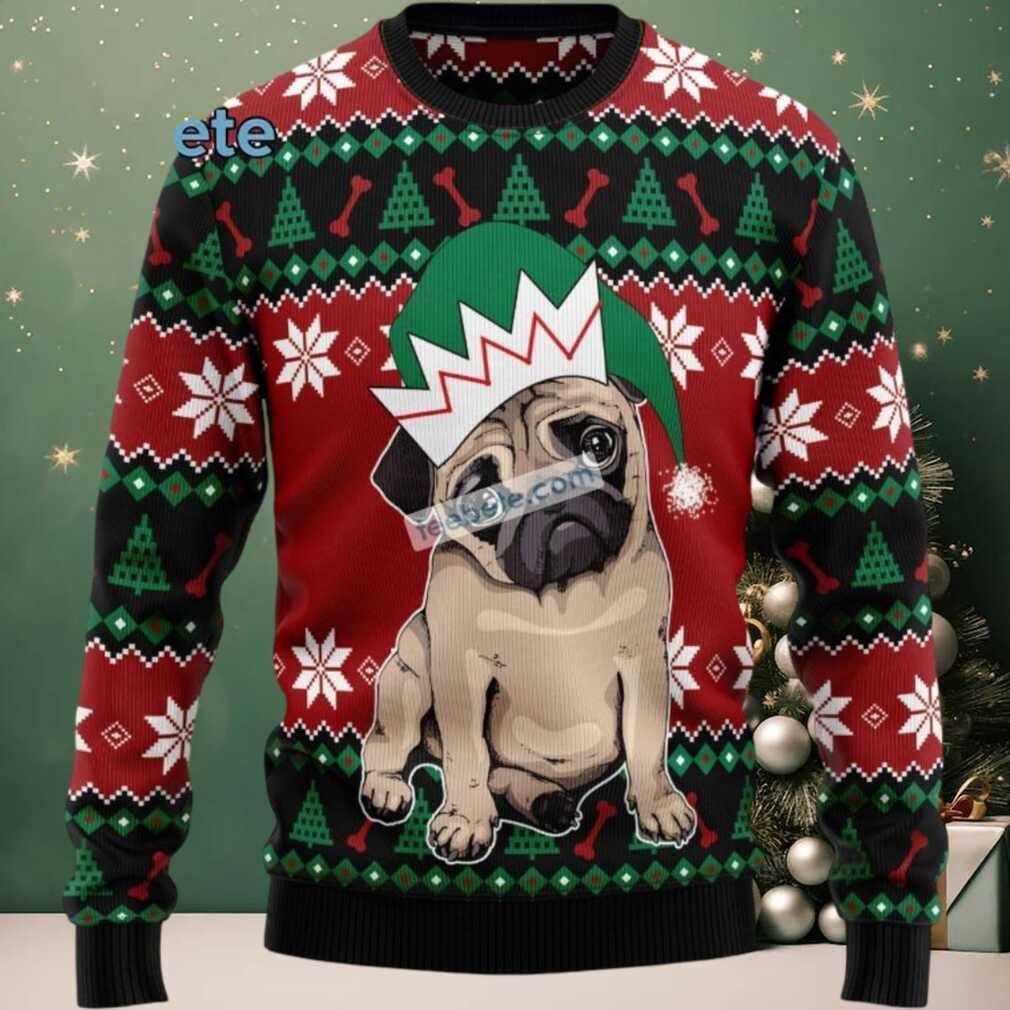 Pug Dog Mom Face Ugly Christmas Sweater Cool, hoodie, sweater, long sleeve and tank top Pug Dog Mom Face Ugly Christmas Sweater Cool