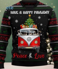 Pug Dogs Carrying Peace And Love Ugly Sweater Party Black, hoodie, sweater, long sleeve and tank top Pug Dogs Carrying Peace And Love Ugly Sweater Party Black