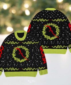 Queens Of The Stone Age Q Wreath Holiday Christmas Sweater