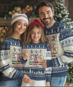 Religious Ugly Christmas Sweater God Says I Am Xmas Christian Bible