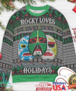 Rocky Loves Holidays Ugly Christmas Sweatshirt