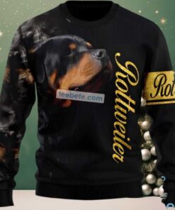 Rottweiler Face Dog Mom Ugly Christmas Sweater Black Cheap, hoodie, sweater, long sleeve and tank top Rottweiler Face Dog Mom Ugly Christmas Sweater Black Cheap