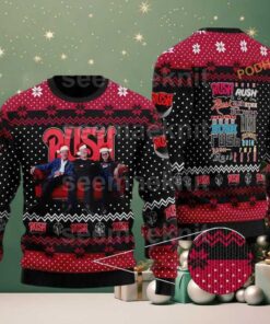 Rush Band All Logo Memories Xmas For Family And Friends Ugly Christmas Sweater