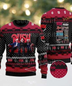 Rush Band All Logo Memories Xmas For Family And Friends Ugly Christmas Sweater