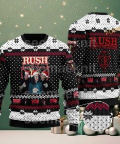 Rush Band Music Of The Universe Funny Santa Hat Ugly Christmas Sweater