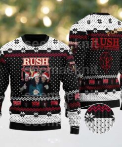 Rush Band Music Of The Universe Funny Santa Hat Ugly Christmas Sweater