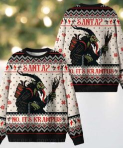 SANTA NO IT’S KAMPUS Ugly Christmas Knit Sweatshirt