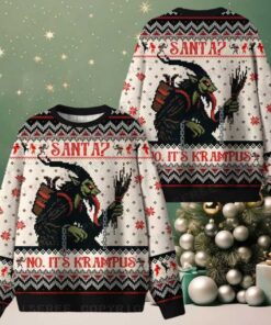 SANTA NO IT’S KAMPUS Ugly Christmas Knit Sweatshirt