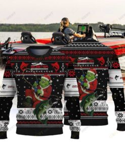 SKEETER × Grinch Fishing Ugly Christmas Sweater