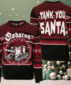 Sabaton Holiday Tank You Santa The Present Tank Knitted Ugly Christmas Sweater