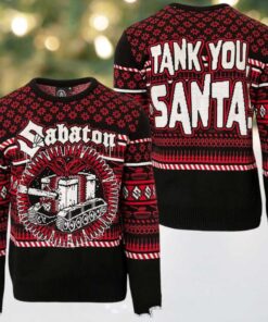 Sabaton Holiday Tank You Santa The Present Tank Knitted Ugly Christmas Sweater