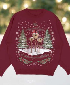 Sabrina Carpenter A Nonsense Christmas Holiday Red Ugly Christmas Sweater