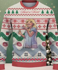 Sabrina Carpenter Short N Sweet Holiday 2025 Knitted Christmas Sweater