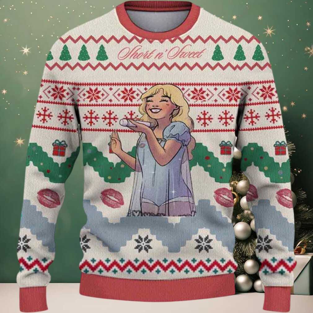 Sabrina Carpenter Short N Sweet Holiday 2025 Knitted Christmas Sweater Sabrina Carpenter Short N Sweet Holiday 2025 Knitted Christmas Sweater