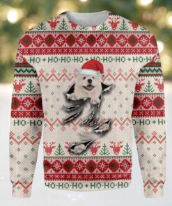 Samoyed Scratch Unisex 3D Ugly Christmas Sweater