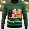 Santa Cat Merry Christmas Black Family Ugly Christmas Sweaters Santa Cat Merry Christmas Black Family Ugly Christmas Sweaters
