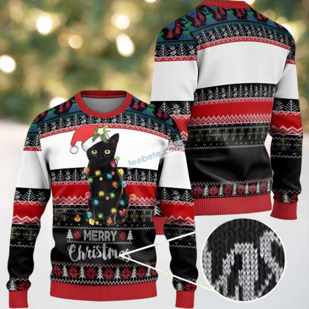 Santa Cat Merry Christmas Most Ugly Christmas Sweater Santa Cat Merry Christmas Most Ugly Christmas Sweater
