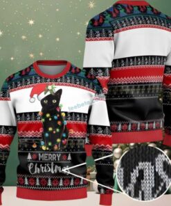 Santa Cat Merry Christmas Most Ugly Christmas Sweater