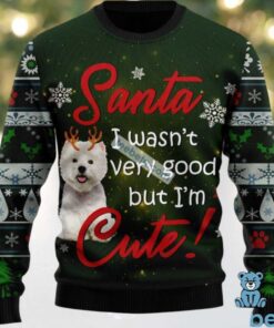 Santa Cute Terrier Dog Dad Mom Ugly Christmas Sweater Green Ugliest