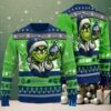 Seattle Seahawks Grinch With Beer Ugly Christmas Sweater