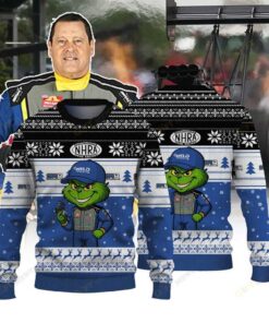 Shawn Reed Racing × Grinch Top Fuel Ugly Christmas Sweater NHRA