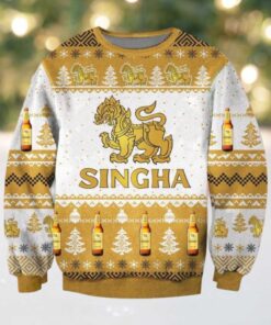 Singha Lager Beer Ugly Christmas Sweater 2025