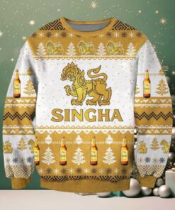 Singha Lager Beer Ugly Christmas Sweater 2025