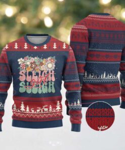 Sleigh Girl Sleigh Ugly Christmas Sweater Xmas Retro Groove Slay Girl