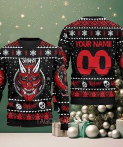 Slipknot Atennas To Hell Rock Band Personalized Xmas Holiday Gift For Fans Ugly Christmas Sweater
