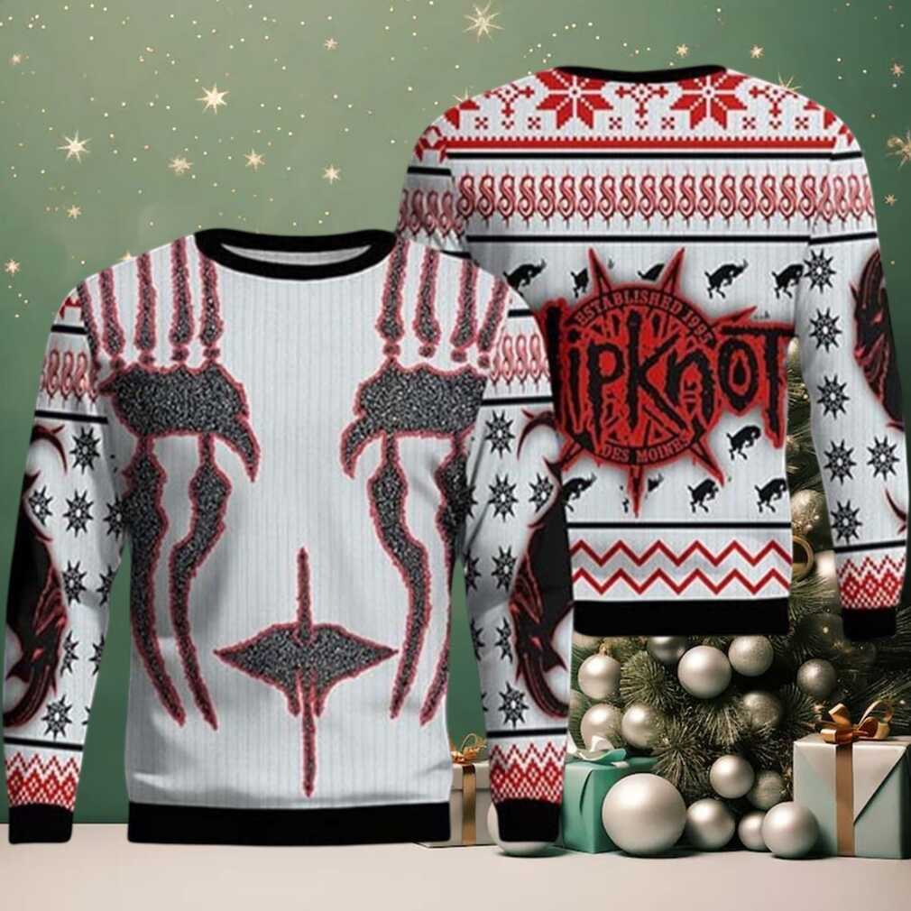 Slipknot Band Joey Jordison Face Mask Xmas Gift Knitted Ugly Christmas Sweater Slipknot Band Joey Jordison Face Mask Xmas Gift Knitted Ugly Christmas Sweater