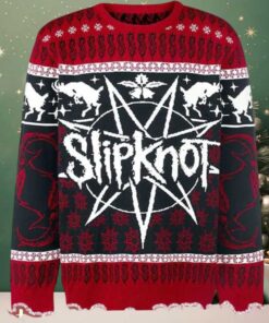 Slipknot Holiday Goat Pattern Xmas For Rock Fan Ugly Christmas Sweater 2025