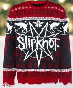 Slipknot Holiday Goat Pattern Xmas For Rock Fan Ugly Christmas Sweater 2025