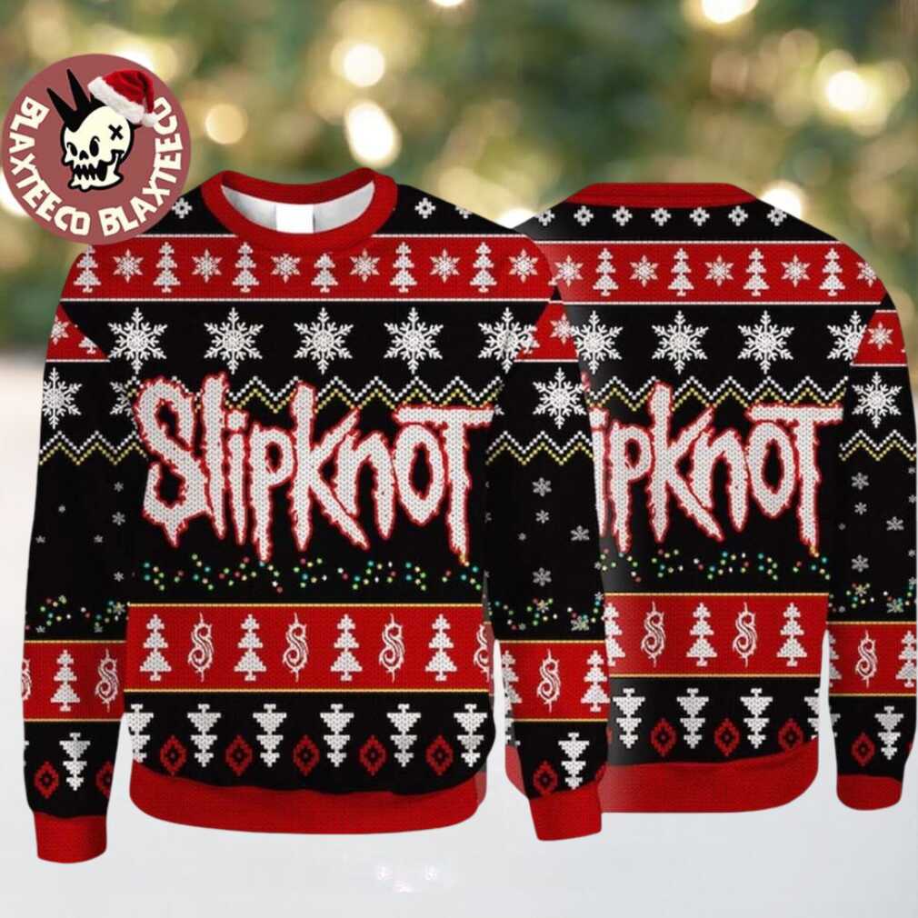 Slipknot Signature Logo 2025 Ugly Christmas Sweater Slipknot Signature Logo 2025 Ugly Christmas Sweater