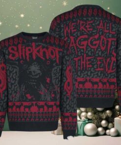 Slipknot We Are All Maggots In The End Vintage Knitted Ugly Christmas Sweater