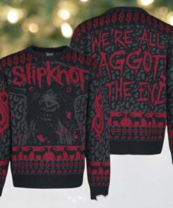 Slipknot We Are All Maggots In The End Vintage Knitted Ugly Christmas Sweater