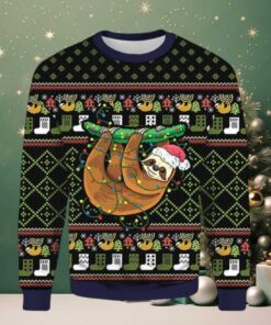 Sloth Light Ugly Xmas 3D Christmas Sweater