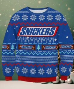 Snickers Chocolate Bar Ugly Christmas Sweater 2025