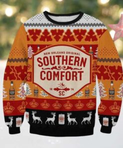 Southern Comfort Whiskey Ugly Christmas Sweater 2025