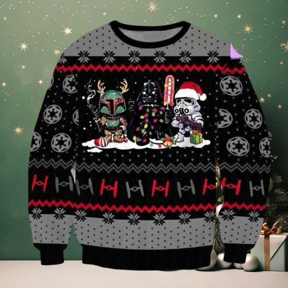 Star Wars Chibi Xmas 3d Ugly Christmas Sweater Star Wars Chibi Xmas 3d Ugly Christmas Sweater