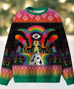 Step Into the Mind Ugly Christmas Knit Sweatshirt
