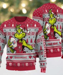 Tampa Bay Buccaneers Grinch With Ball NFL Ugly Christmas Sweater