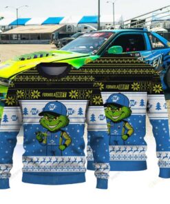 Team Hansen Drifting Rudy Hansen × Grinch Ugly Christmas Sweater