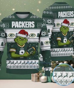 The Grinch Stole Green Bay Packers NFL Ugly Christmas Sweater The Grinch Stole Green Bay Packers NFL Ugly Christmas Sweater