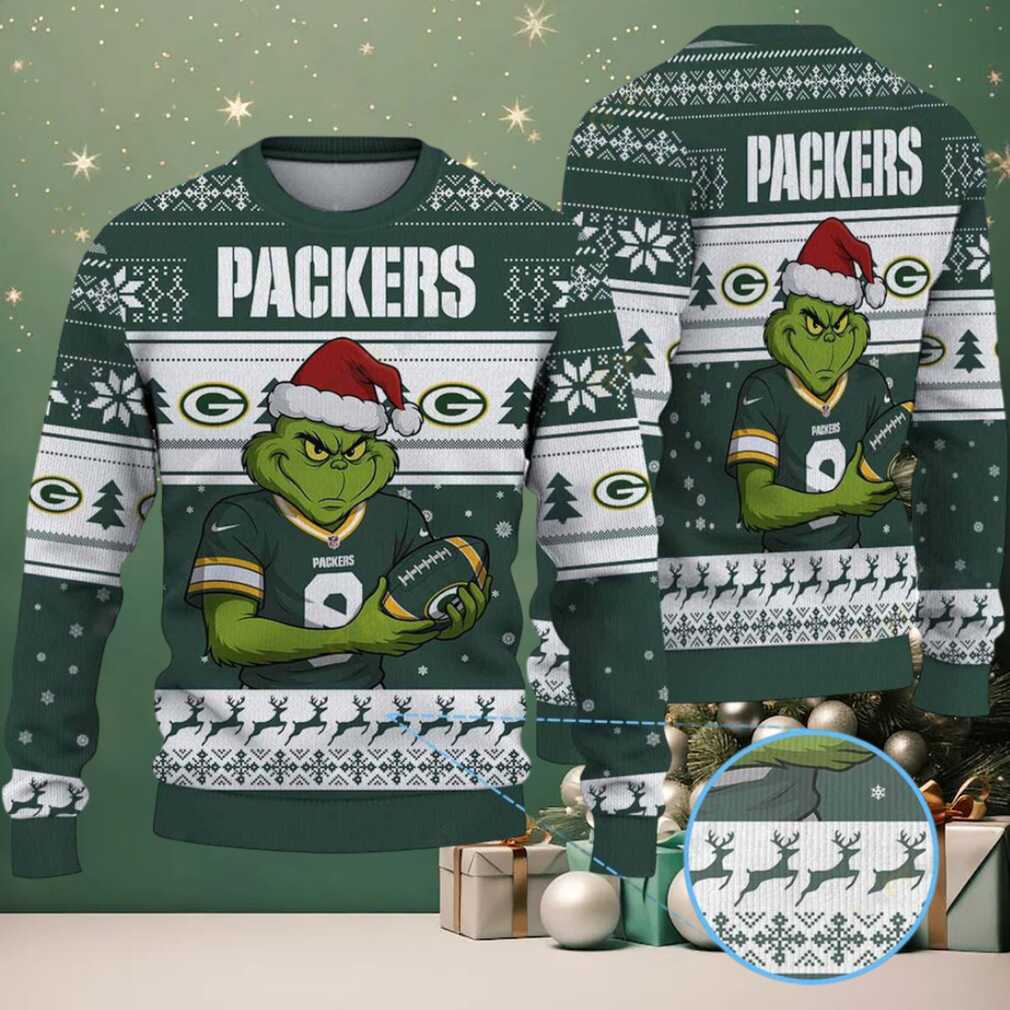 The Grinch Stole Green Bay Packers NFL Ugly Christmas Sweater The Grinch Stole Green Bay Packers NFL Ugly Christmas Sweater
