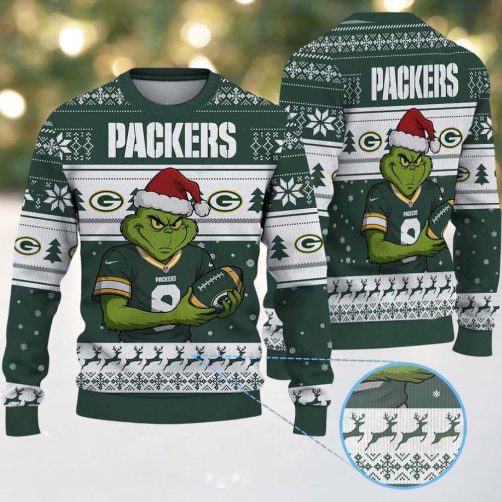 The Grinch Stole Green Bay Packers NFL Ugly Christmas Sweater The Grinch Stole Green Bay Packers NFL Ugly Christmas Sweater