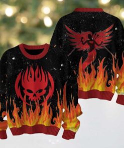 The Offspring Logo Angle On Fire Ugly Christmas Sweater Gift For Fans 2025